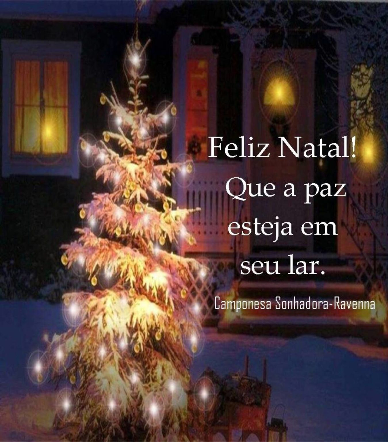 Feliz Natal Que A Paz Esteja Em Seu Lar Imagensbomdia Net