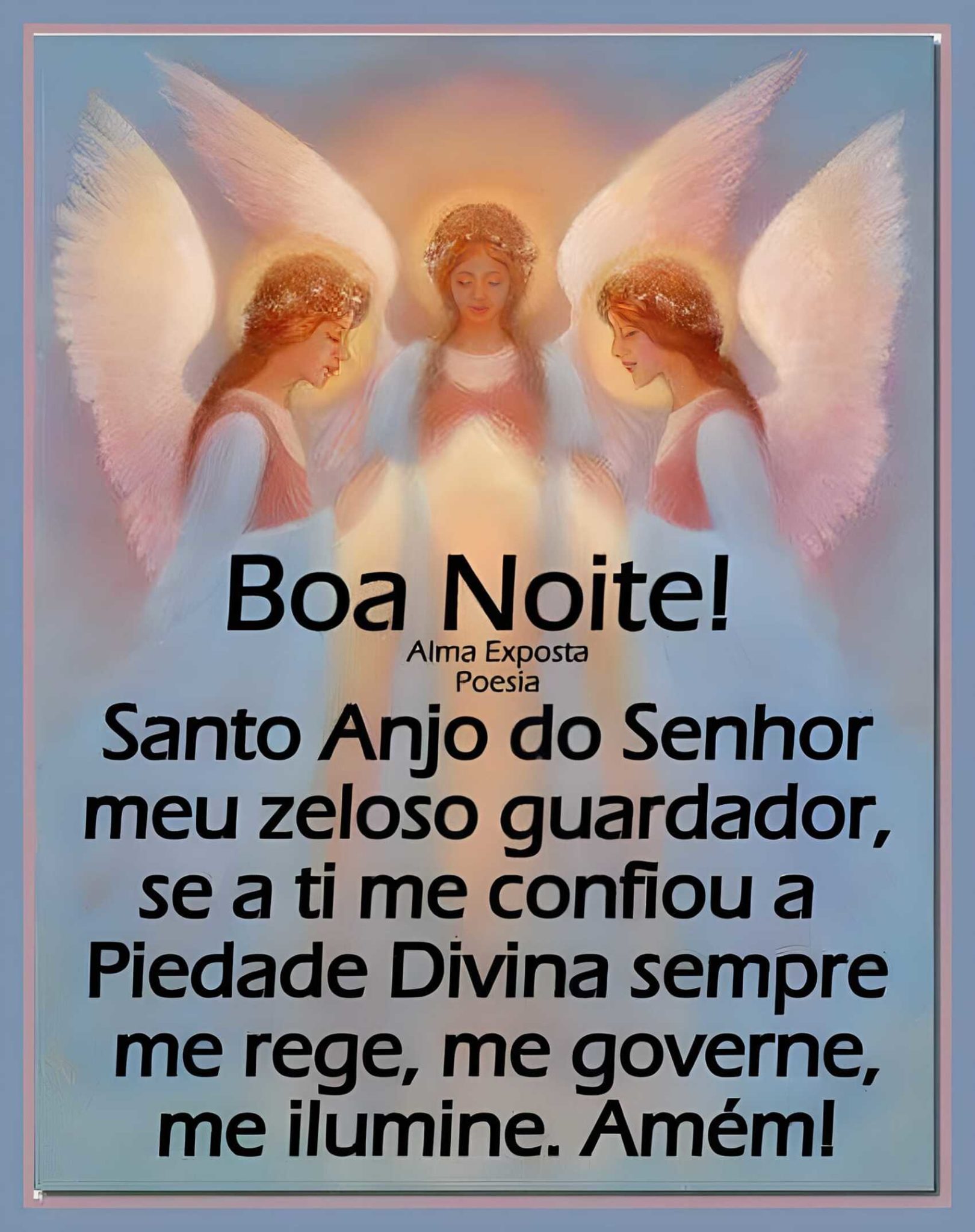 Boa Noite Santo Anjo Do Senhor Meu Zeloso Guardador ImagensBomDia Net