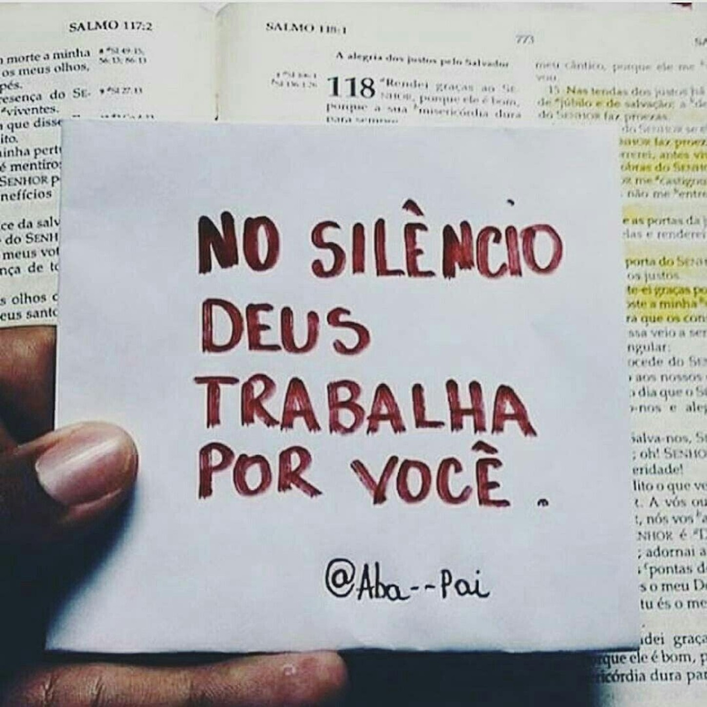 No silêncio Deus trabaha por você 42